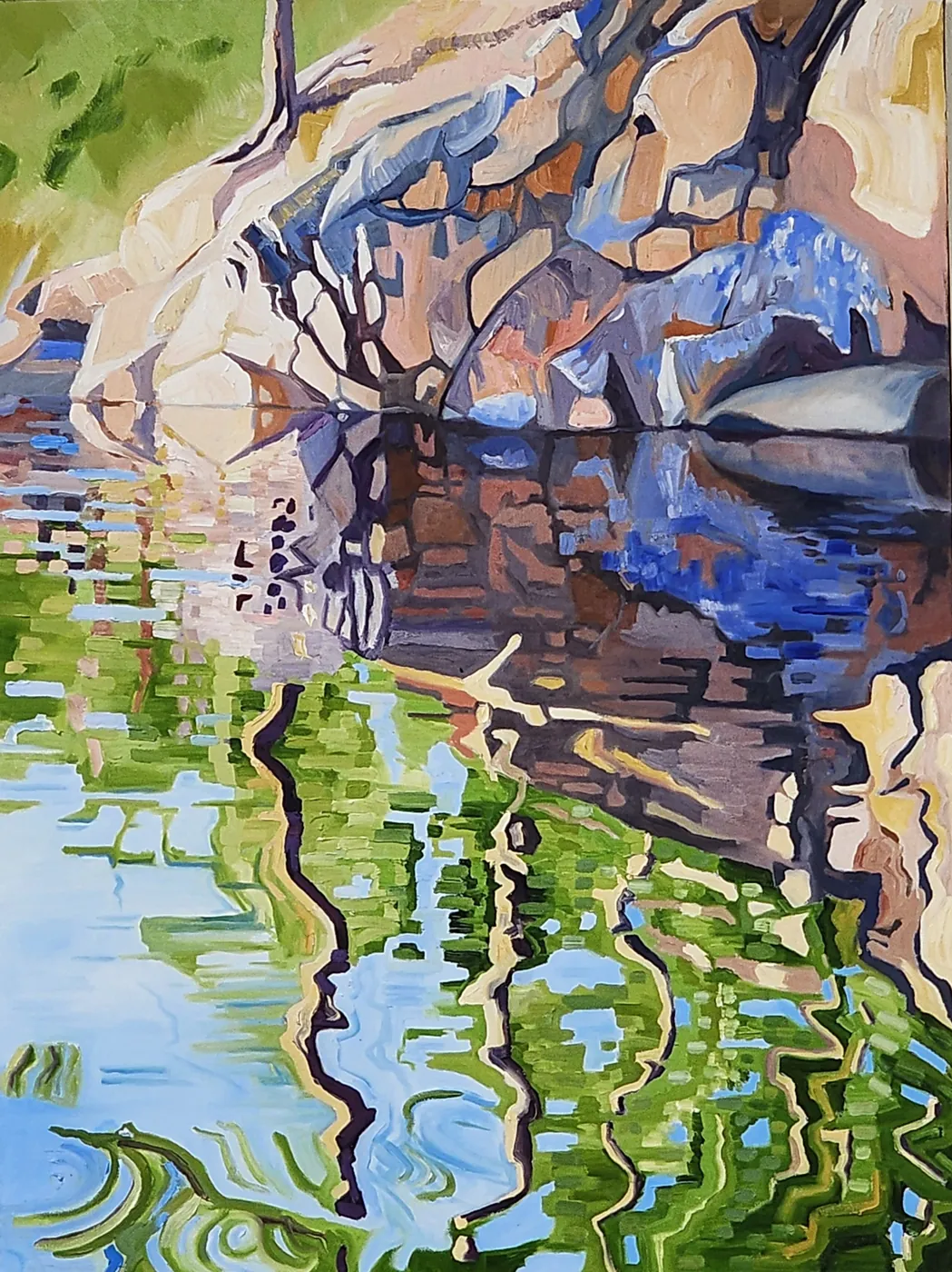 Rocks and Water by John Oelrichs
