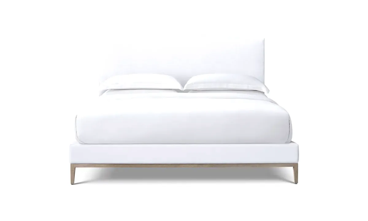 Venice Panel Platform Bed, Oak Base bed